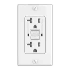 Toma Doble De Seguridad GFCI</br>(20A - 125V)</br>TAN-7720GFCIW