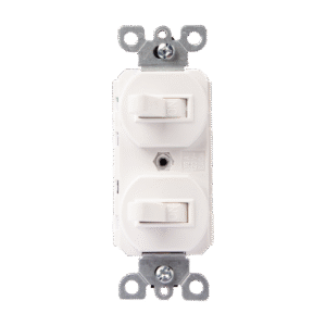 15A Dual Toggle Switches, Single-Pole/3-Way