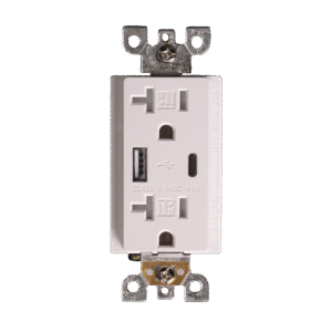20A Type A/C USB Charger Receptacle Tamper Resistant